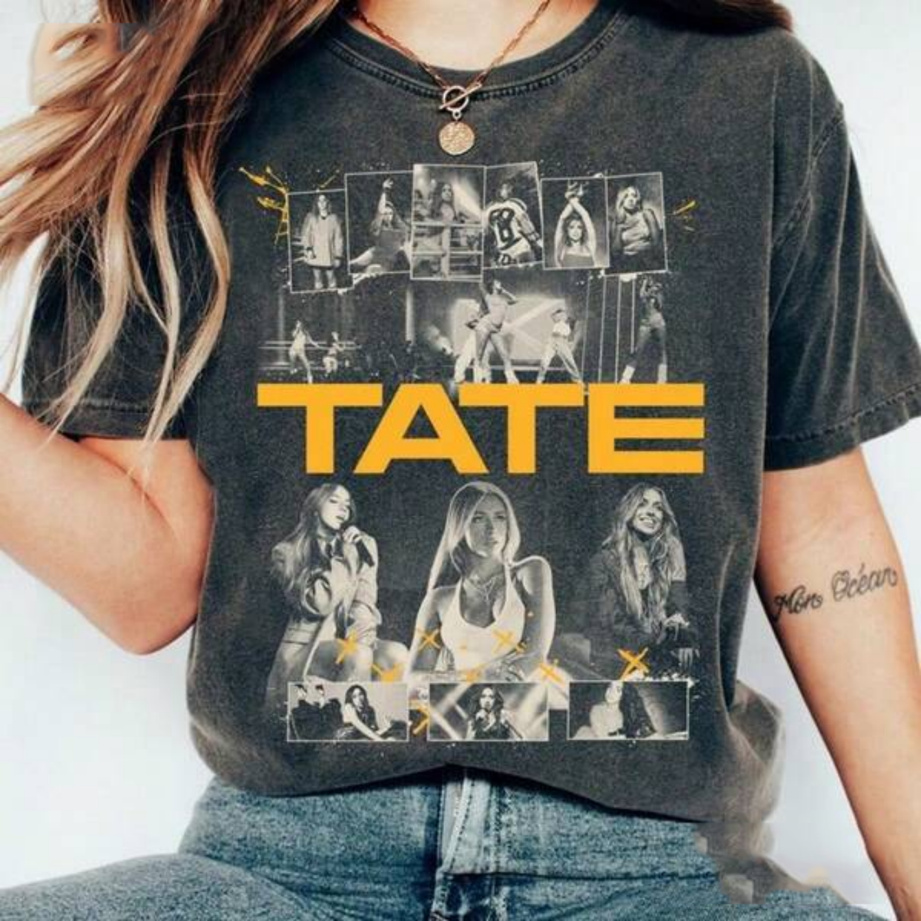 Washed Drop Shoulder Tee , Comfort Colors® Tate McRae Shirt _ Miss Possessive Tour 2025 Shirt _ Tate McRae Concert Shirt _ Tate