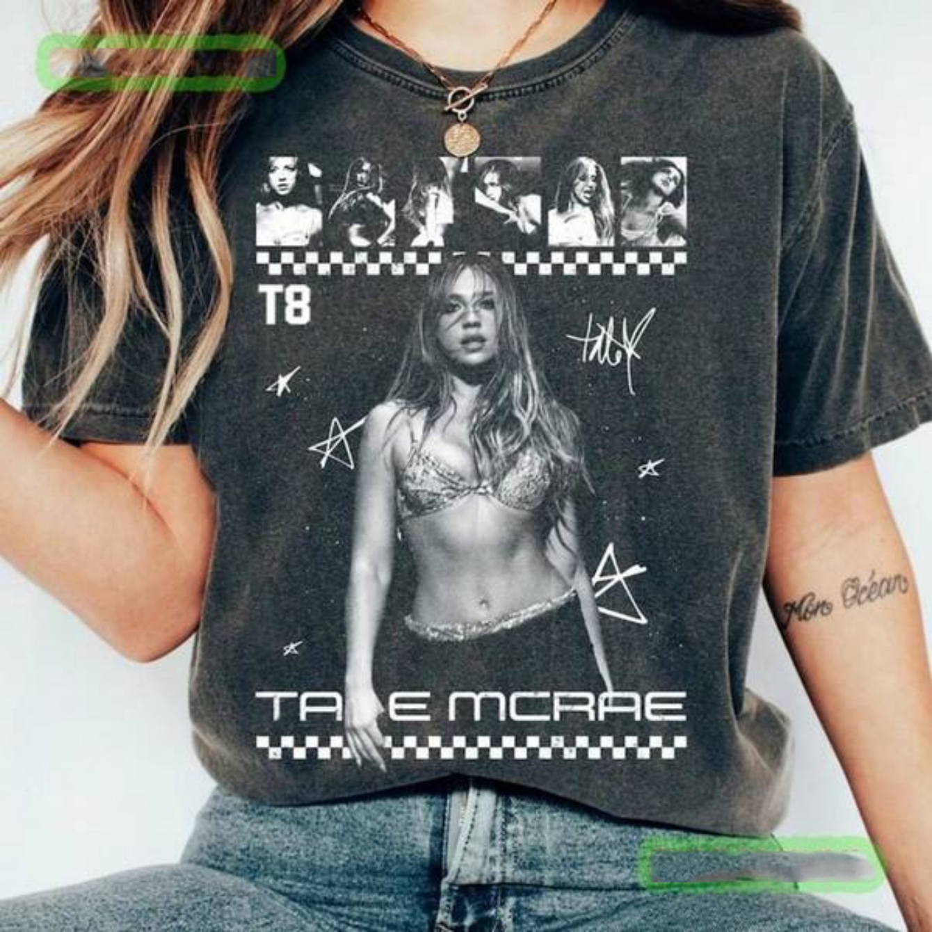 Washed Drop Shoulder Tee , Tate McRae Vintage Shirt, Tate McRae Miss Possessive Tour Shirt_Tee_Sweatshirt_T-Shirt – Fan Gift