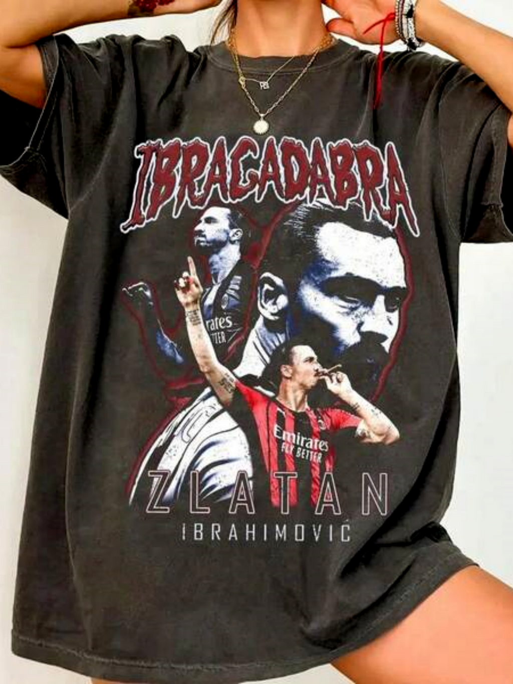 Washed Drop Shoulder Tee , Co Mfort Colors The 'Zlatan Ibrahimovic' Tee, Ibracadabra Tee