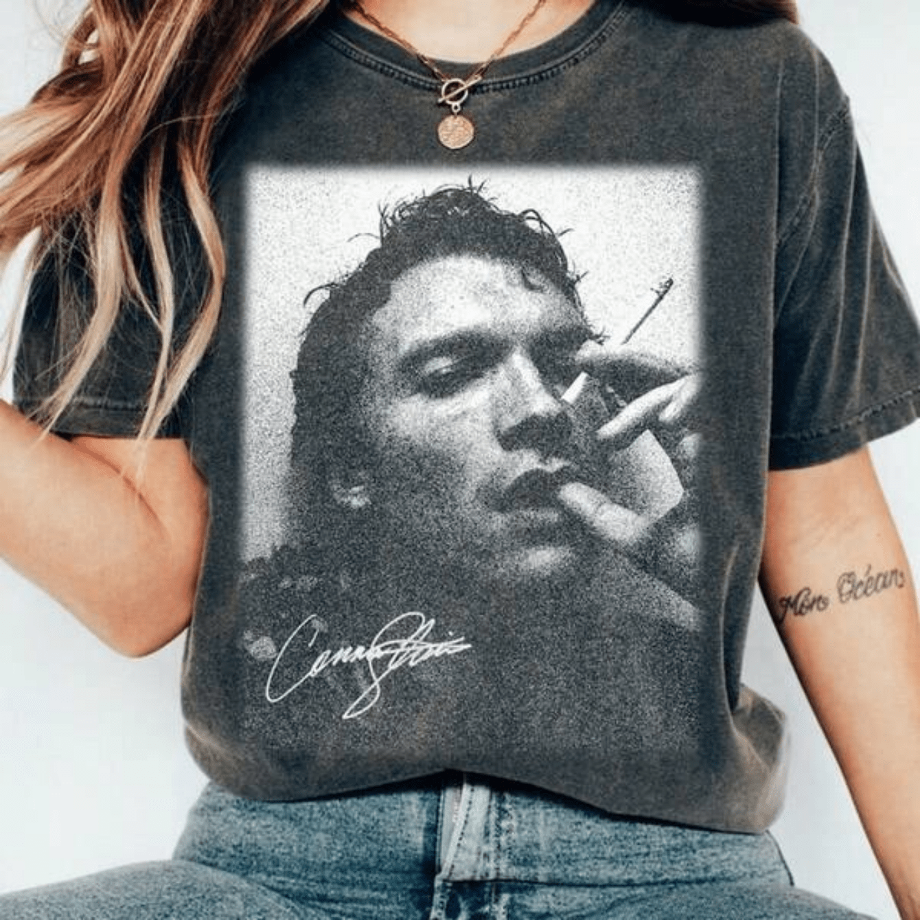 Washed Drop Shoulder Tee , Vintage Ilya Rozanov  Shirt, Edgy Hockey Star Merch, Heated Rivalry Fan Gift